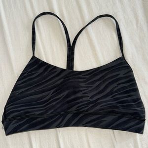 Lululemon Zebra Striped Racerback Sports Bra